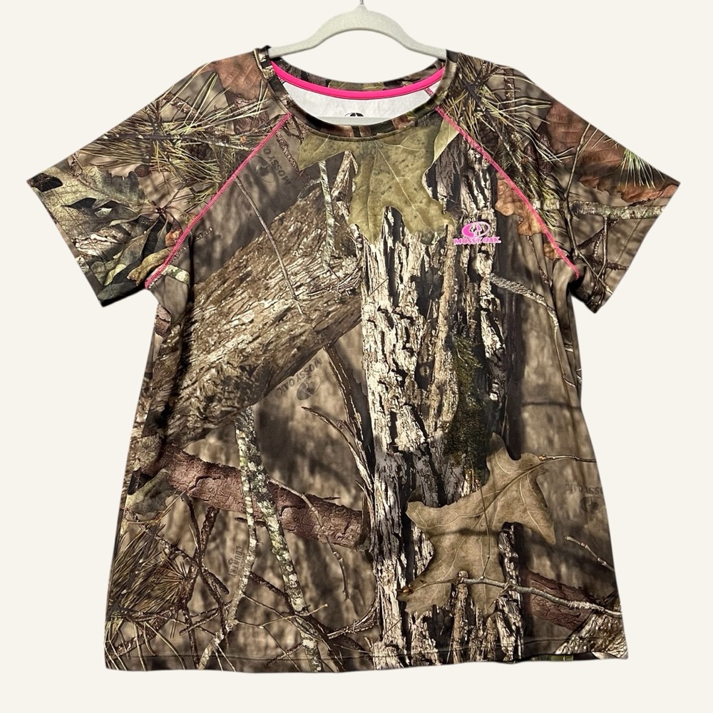 Mossy Oak Women's Camouflage Stretch Tee Size 2XL Short Sleeve